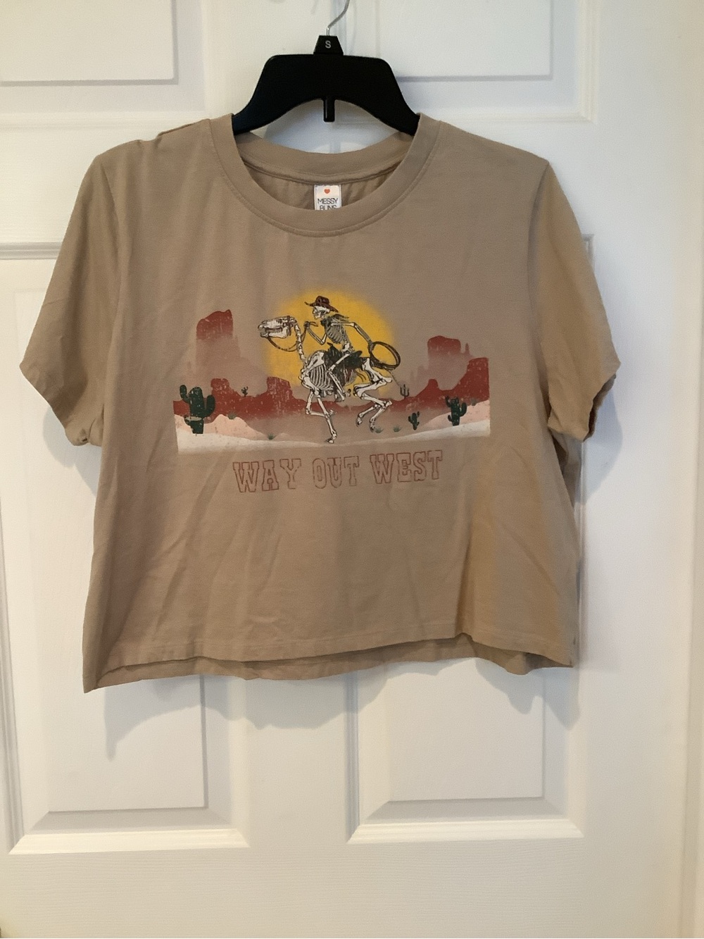 Messy Buns Lazy  Days Way Out West Graphic Tee